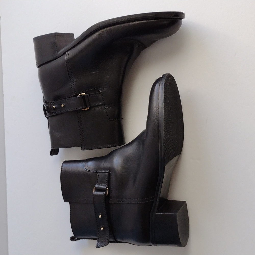 J.Crew Parker black leather ankle boots size 9 - Picture 9 of 10